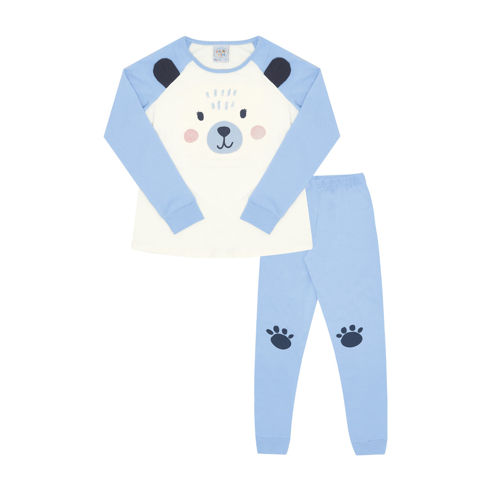 Pijama Primeiros Passos Menina - Off White - 200502-1271