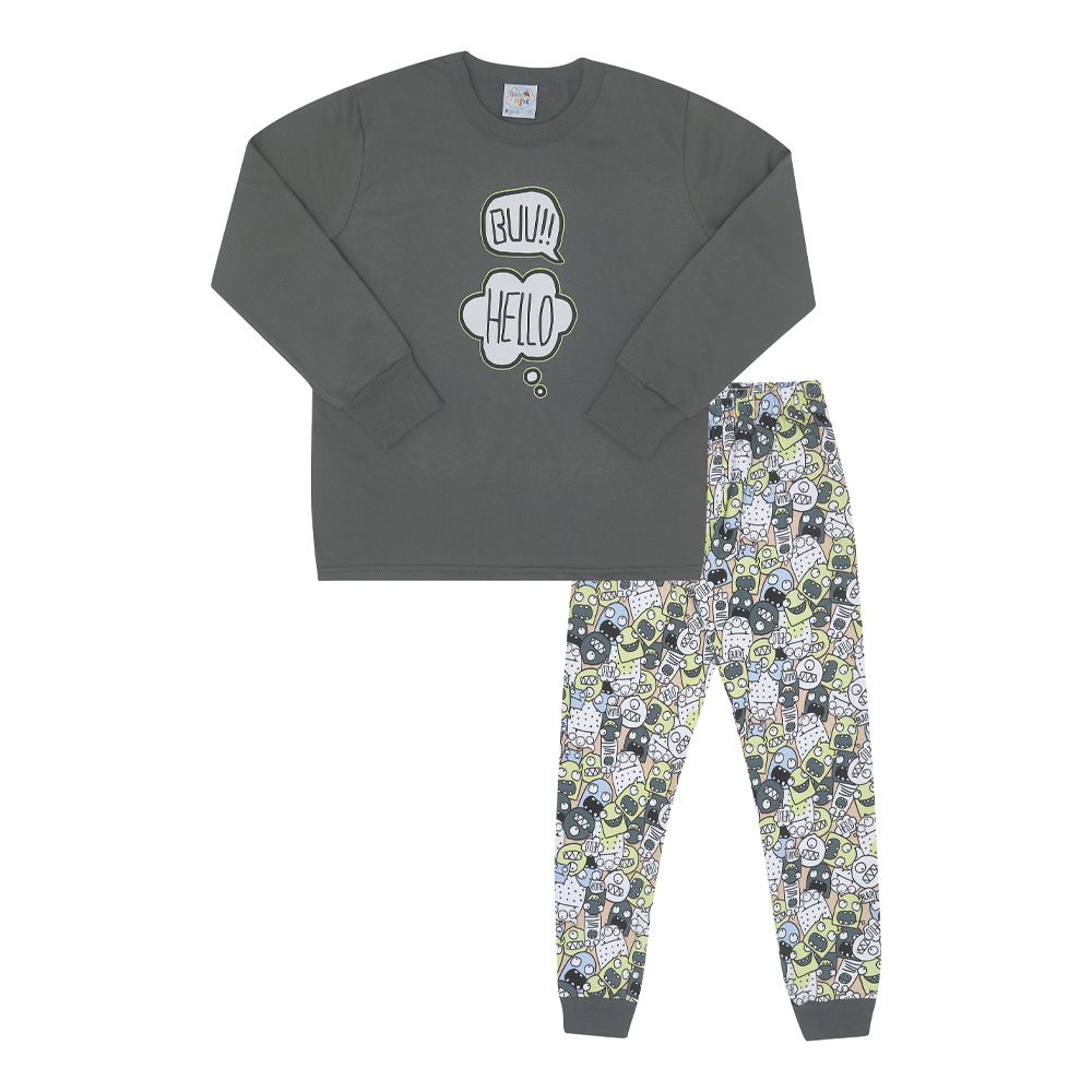 Pijama Primeiros Passos Menino - Carbono - 200552-1280