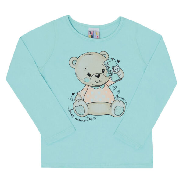 Blusa Bebê Menina - Turquesa - 47201-59