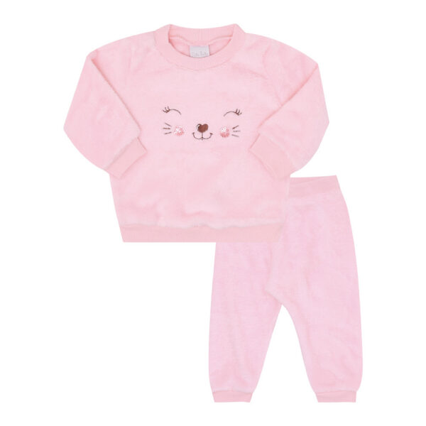 Conjunto Bebê Menina - Rosa - 50117-1