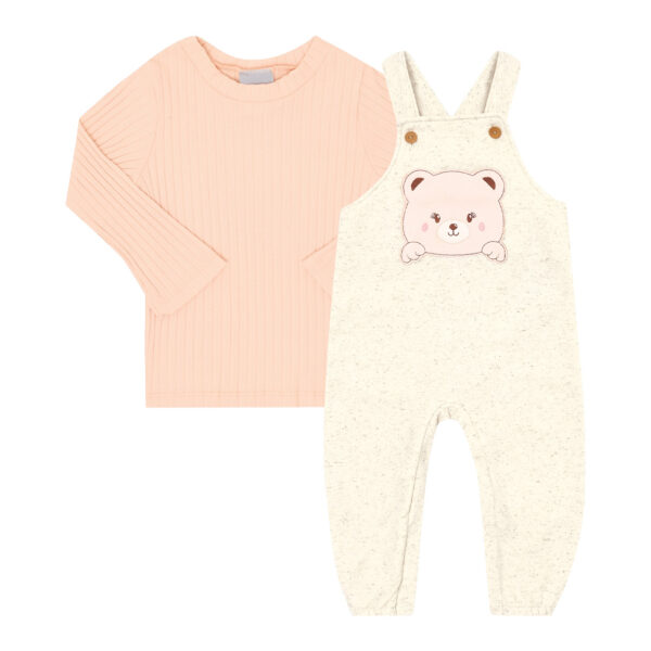 Conjunto Bebê Menina - Natural - 50127-68