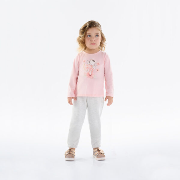 Blusa Primeiros Passos Menina - Rose - 50201-11