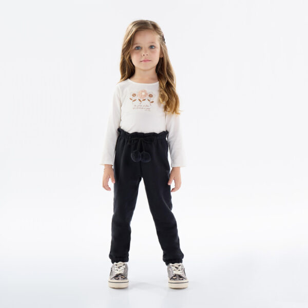 Calca Primeiros Passos Menina - Preto - 50210-51