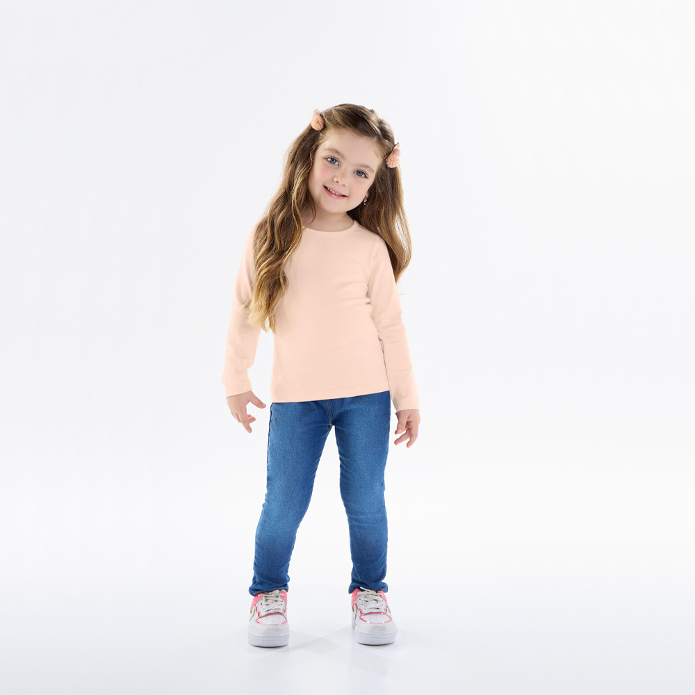 Calca Primeiros Passos Menina - Jeans - 50211-1125