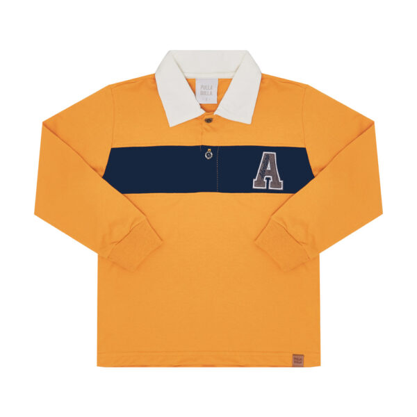 Polo Primeiros Passos Menino - Ocre - 50258-345