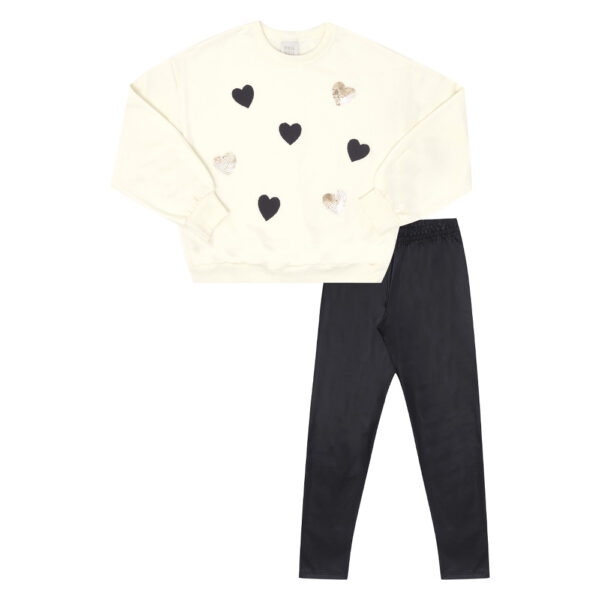 Conjunto Infantil Menina - Off White - 50327-1271