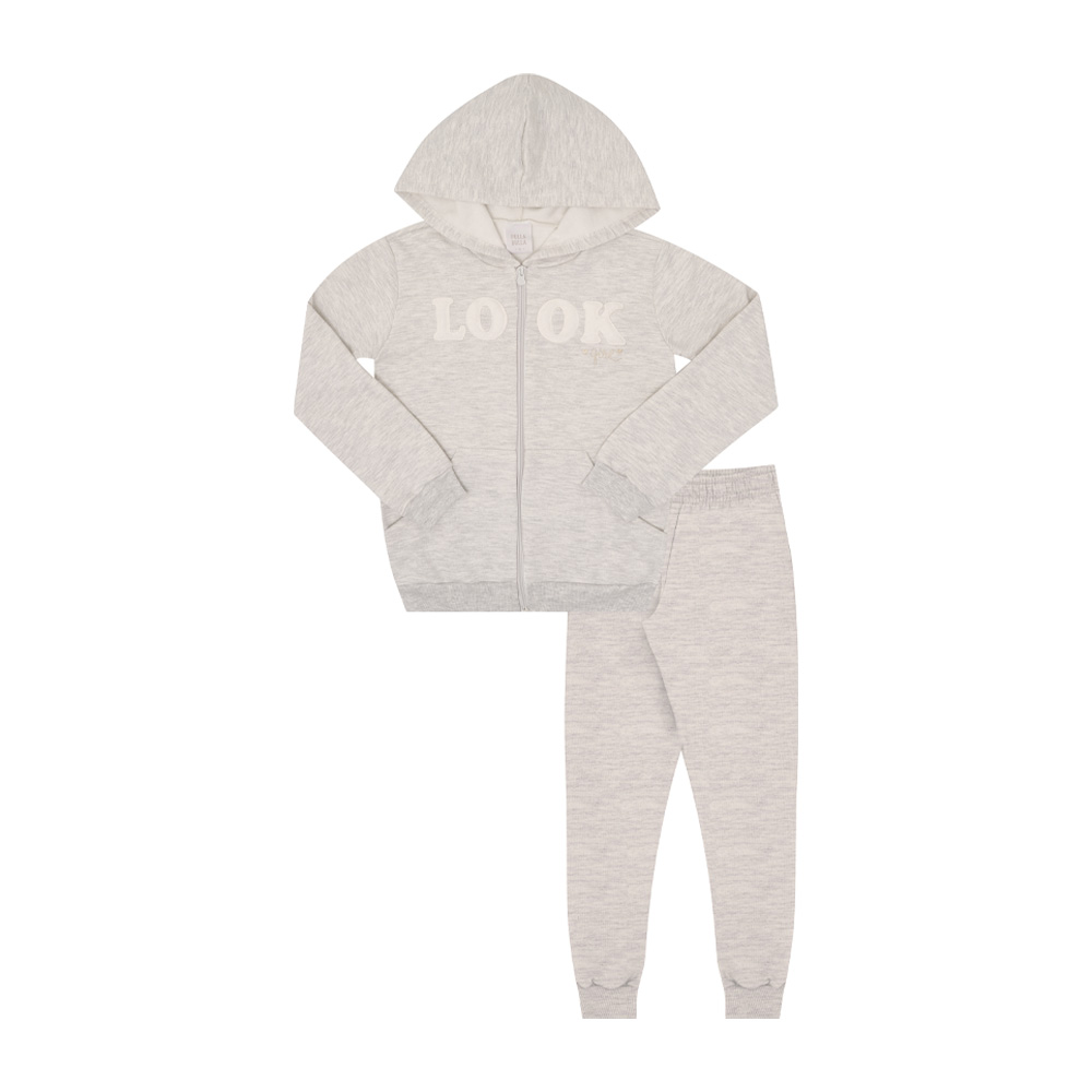 Conjunto Infantil Menina - Mescla Banana - 50340-60