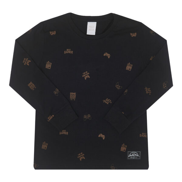 Camiseta Infantil Menino - Preto - 50351-51