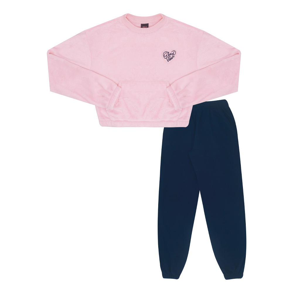 Conjunto Juvenil Menina - Rosa - 50435-1