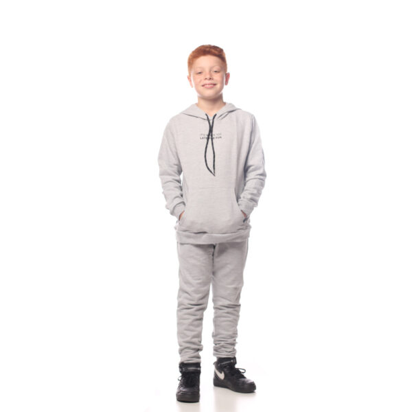 Conjunto Juvenil Menino - Mescla Cinza - 50473-567