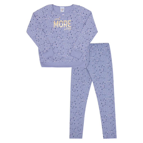 Pijama Primeiros Passos Menina - Rotativo Violeta - 200102-1209