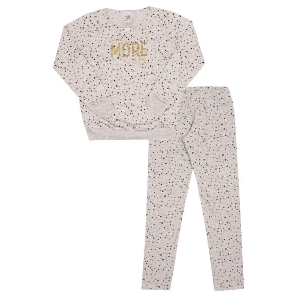 Pijama Primeiros Passos Menina - Rotativo Mescla Banana - 200102-1126