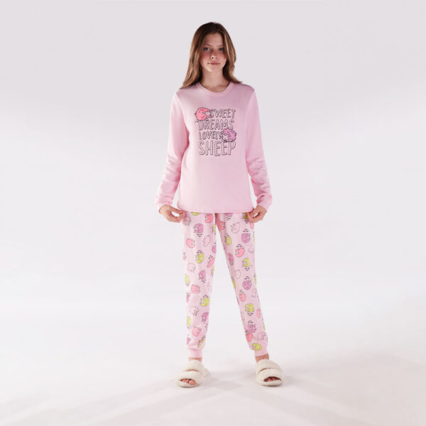 Pijama Primeiros Passos Menina - Rosa - 200105-1