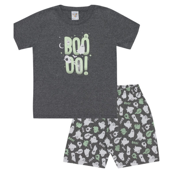 Pijama Primeiros Passos Menino - Mescla Chumbo - 200250-455