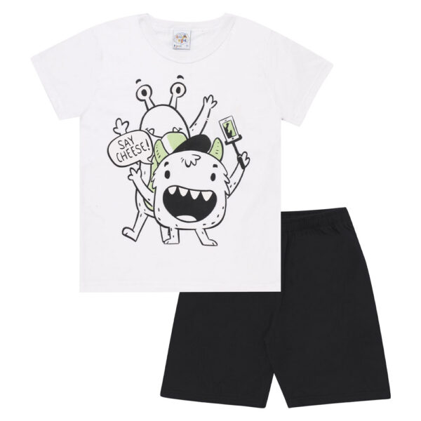 Pijama Primeiros Passos Menino - Branco - 200252-3