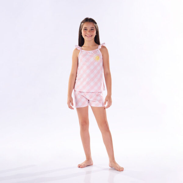 Pijama Primeiros Passos Menina - Rotativo Rose - 200400-262