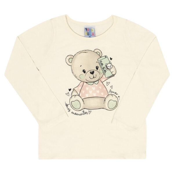 Blusa Bebê Menina - Natural - 47201-68