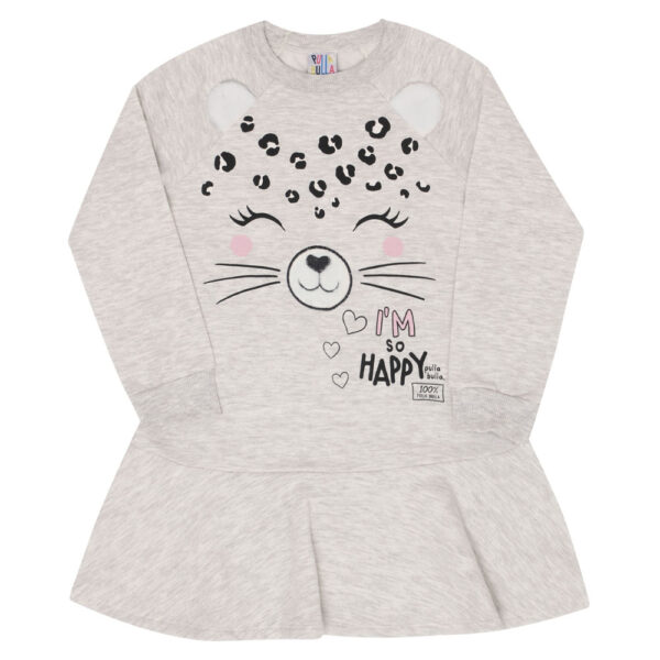 Vestido Bebê Menina - Mescla Banana - 47213-60