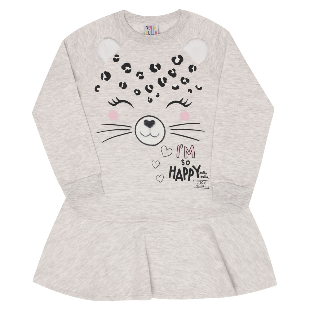 Vestido Bebê Menina - Mescla Banana - 47213-60