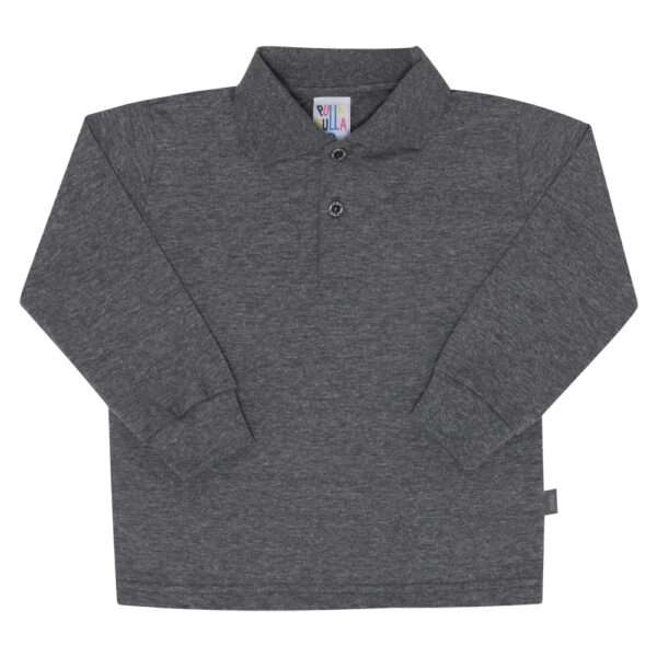 Polo Bebê Menino - Mescla Chumbo - 47257-455