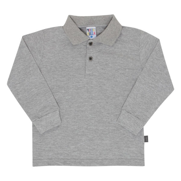 Polo Bebê Menino - Mescla Cinza - 47257-567