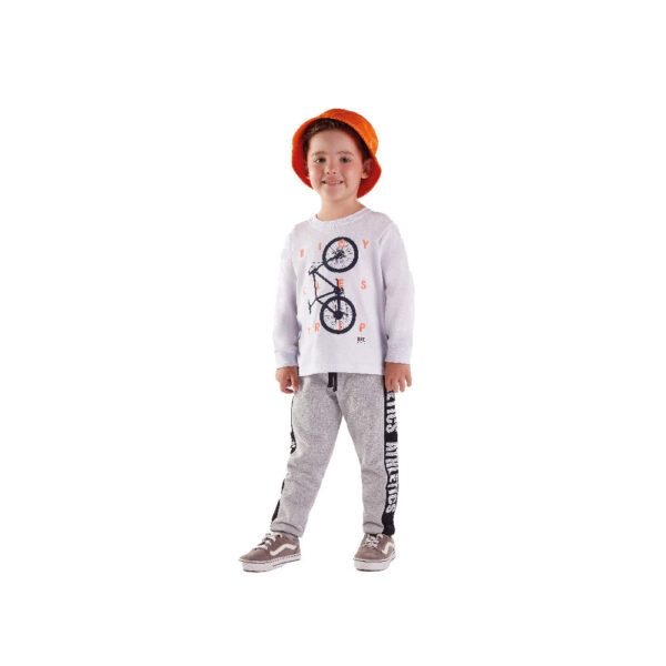 Calca Bebê Menino - Mescla Cinza - 47260-567