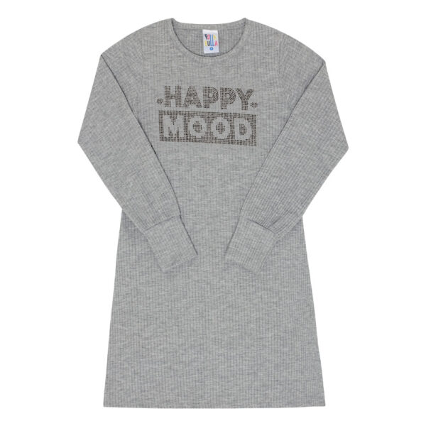 Vestido Infantil Menina - Mescla Cinza - 47420-567