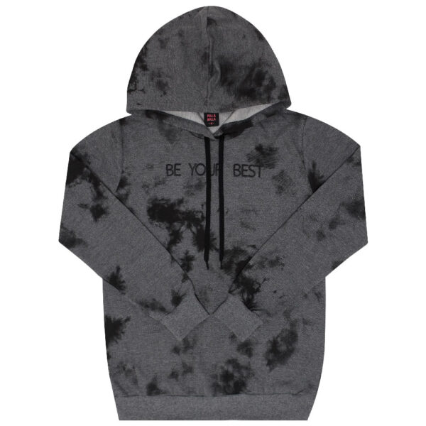 Blusão Juvenil Menina - Rotativo Mescla Chumbo - 47514-1211