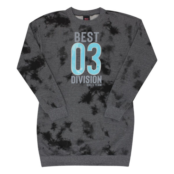 Vestido Juvenil Menina - Rotativo Mescla Chumbo - 47528-1211