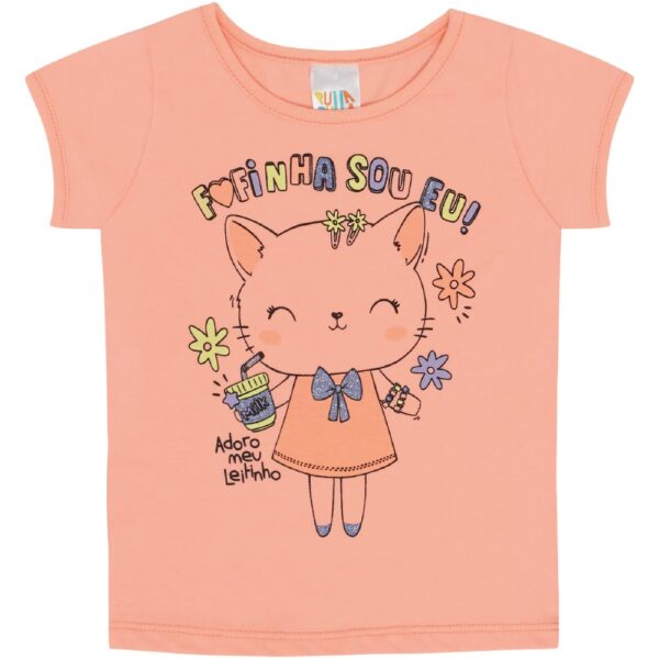 Blusa Bebê Menina - Laranja Lumi - 47600-1186