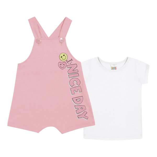 Conjunto Bebê Menina - Rosa Lumi - 47608-1183