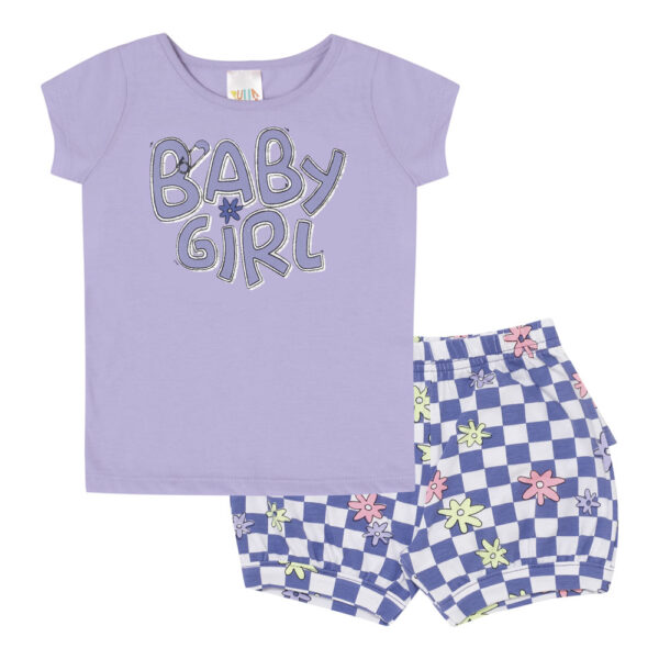 Conjunto Bebê Menina - Lilas - 47612-472