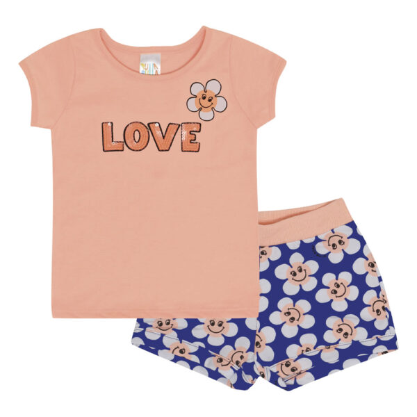 Conjunto Bebê Menina - Laranja Lumi - 47614-1186