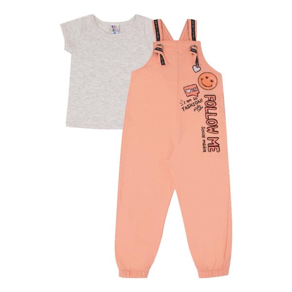 Conjunto Primeiros Passos Menina - Laranja Lumi - 47719-1186