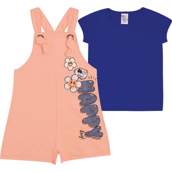 Conjunto Primeiros Passos Menina - Laranja Lumi - 47721-1186