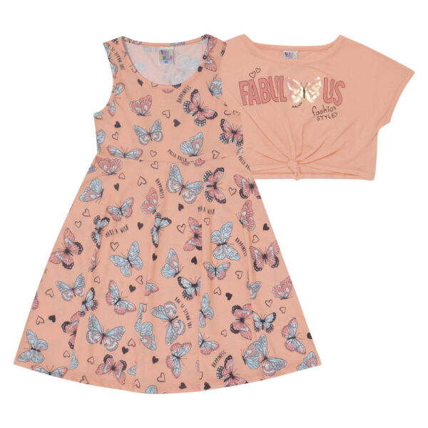 Conjunto Infantil Menina - Laranja Lumi - 47820-1186