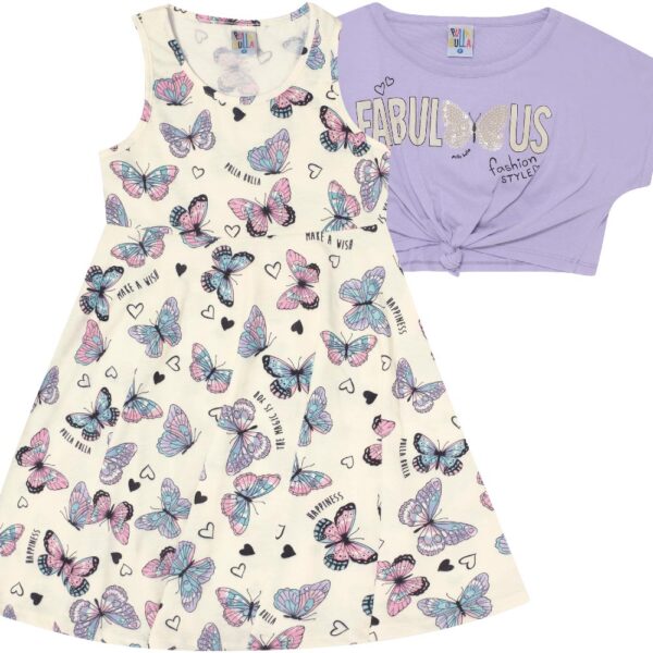 Conjunto Infantil Menina - Lilas - 47820-472