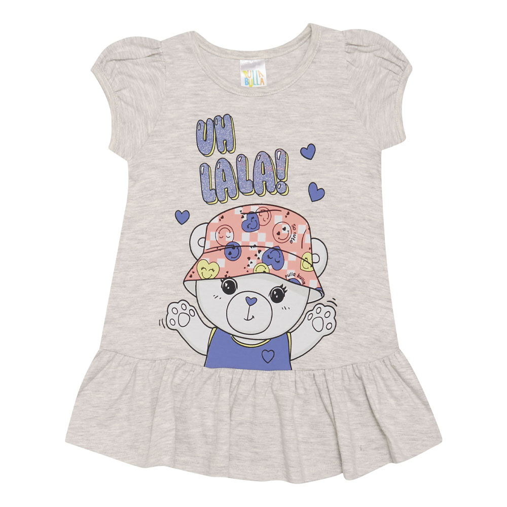 Vestido Bebê Menina - Mescla Banana - 48206-60