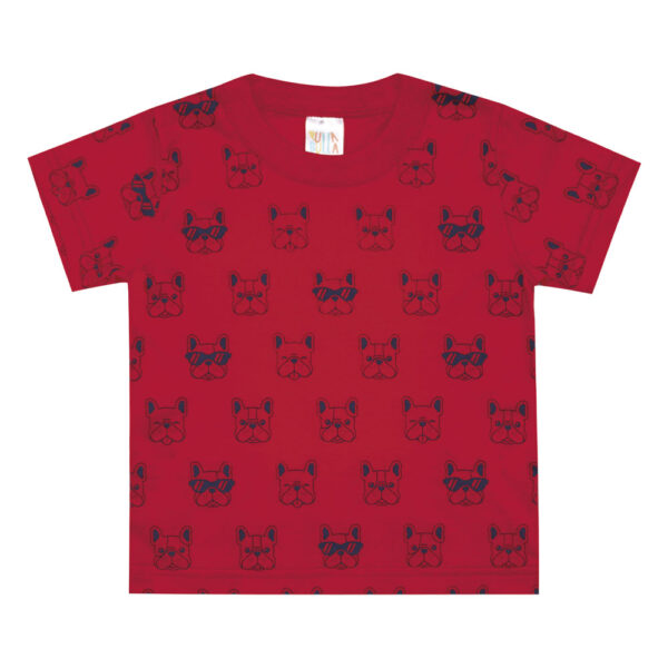 Camiseta Bebê Menino - Vermelho - 48254-65