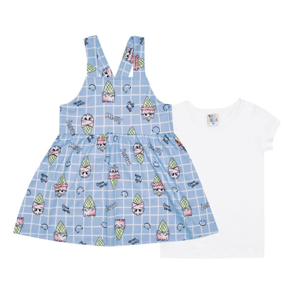 Conjunto Primeiros Passos Menina - Sublimado Turquesa - 48308-1214