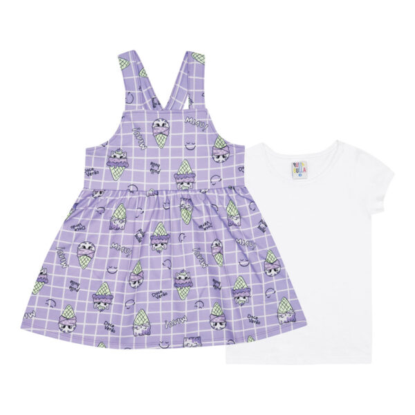 Conjunto Primeiros Passos Menina - Sublimado Lilás - 48308-1231