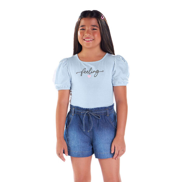 Blusa Infantil Menina - Nuvem - 48805-1273
