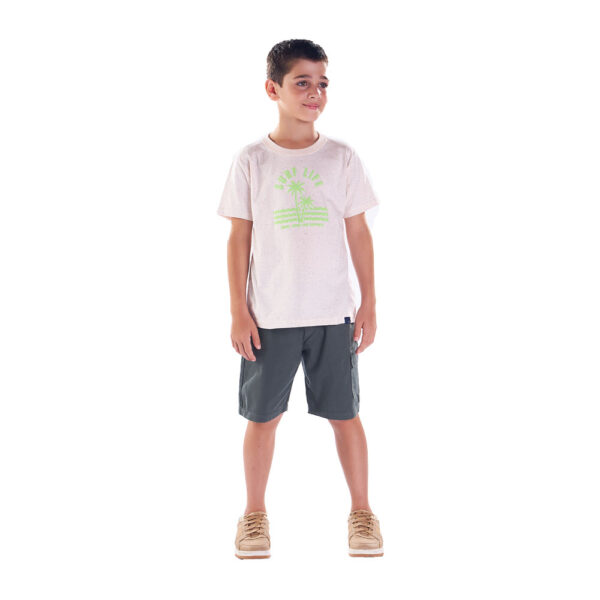 Camiseta Infantil Menino - Natural - 48856-68