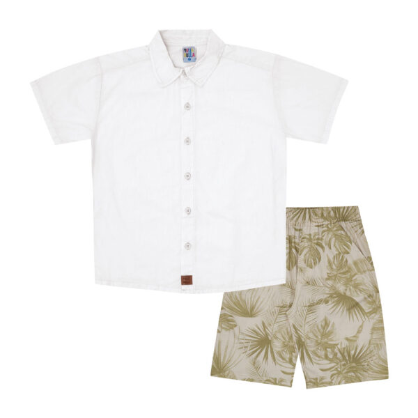 Conjunto Infantil Menino - Branco - 48883-3