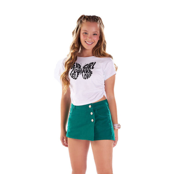 Blusa Juvenil Menina - Branco - 48903-3