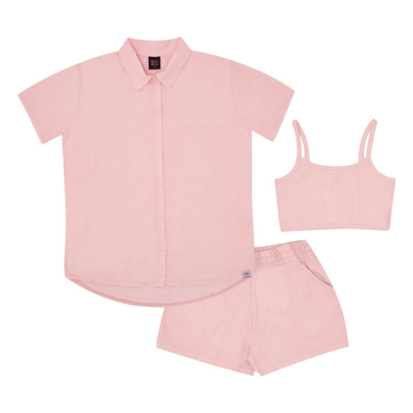 Conjunto Juvenil Menina - Rose - 48933-11