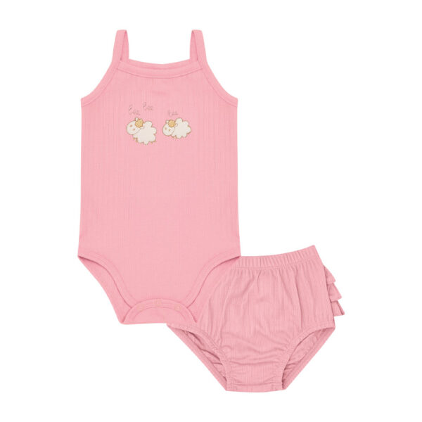 Conjunto Bebê Menina - Rosa Lumi - 49115-1183