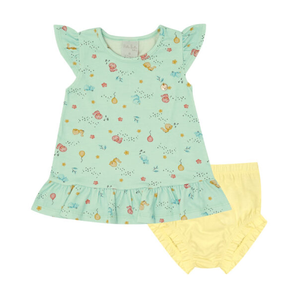 Conjunto Bebê Menina - Verde- 49122-1300