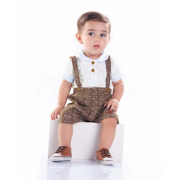 Conjunto Bebê Menino - Branco - 49172-3