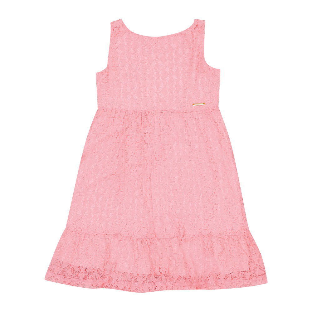 Vestido Primeiros Passos Menina - Rosa Lumi - 49210-1183
